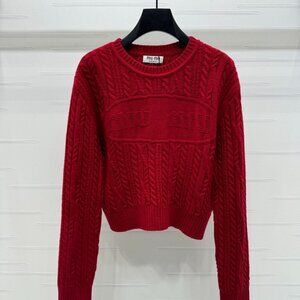 🎊 💌Miu Miu Women's Red Sweater